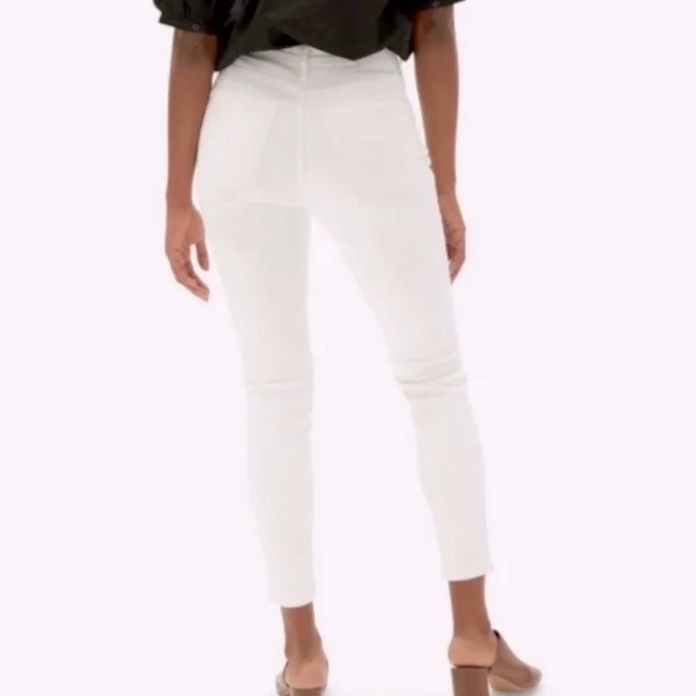 Everlane The High Rise Skinny Jeans WHT SZ 25 Preppy Ankle Summer Vacay Classic - Picture 3 of 10